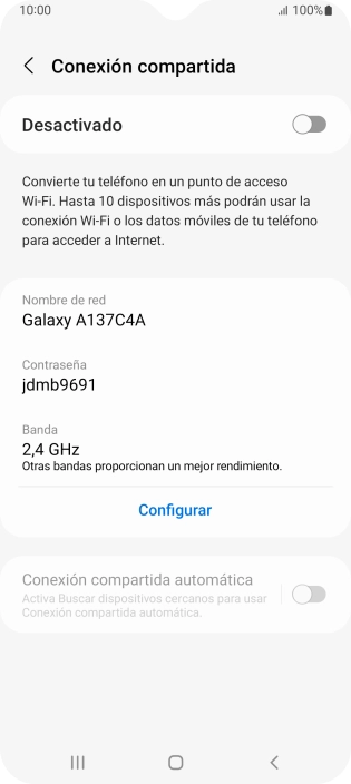 Pulsa Configurar.