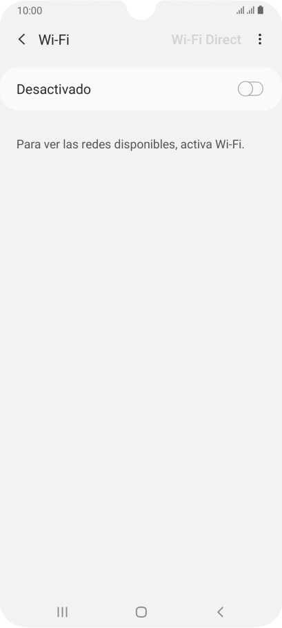 Pulsa el indicador para activar la función.