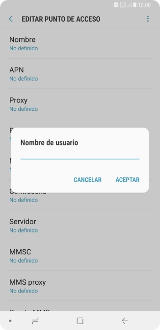 Introduce wap@wap y pulsa ACEPTAR.