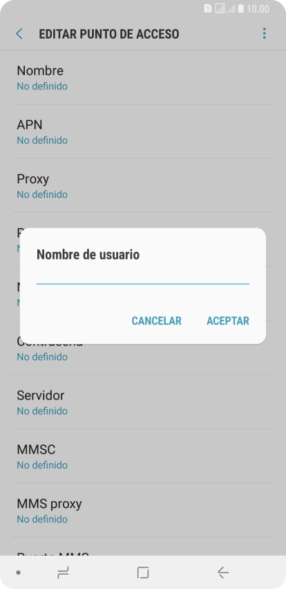 Introduce wap@wap y pulsa ACEPTAR.