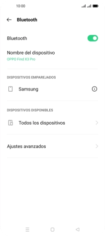 Pulsa la tecla de inicio para terminar y regresar a la pantalla de inicio.