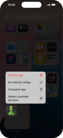 Pulsa No solicitar código.