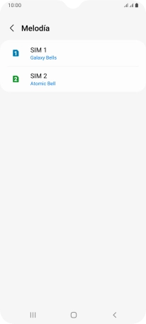 Pulsa la tarjeta SIM deseada.