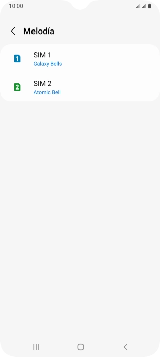 Pulsa la tarjeta SIM deseada.