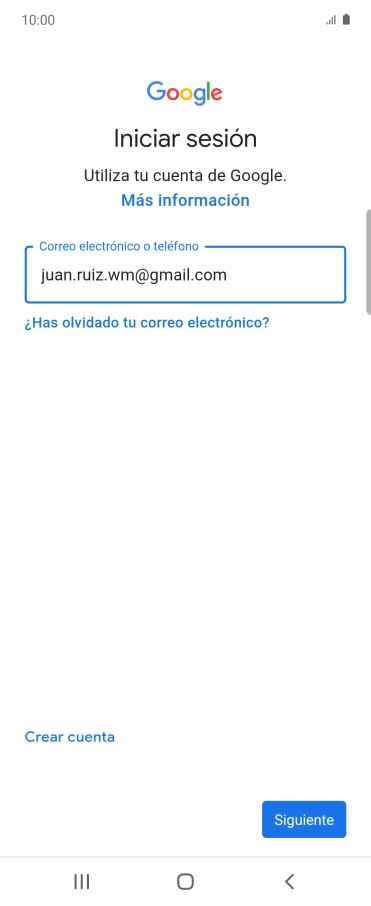 Pulsa Siguiente.