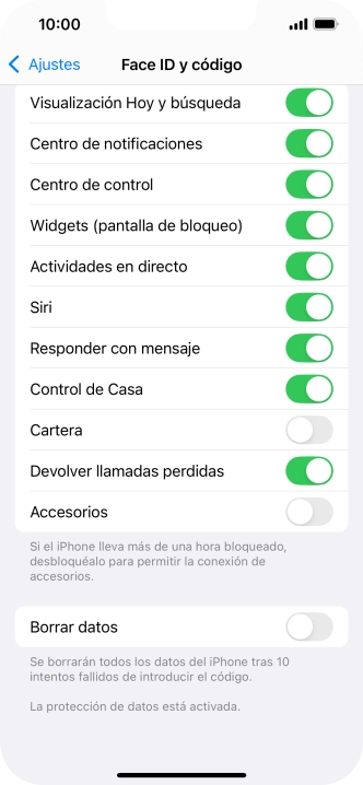 Pulsa el indicador junto a 