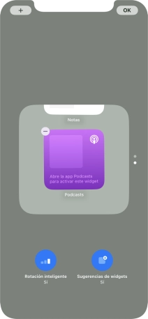 Pulsa Rotación inteligente para activar o desactivar la función.