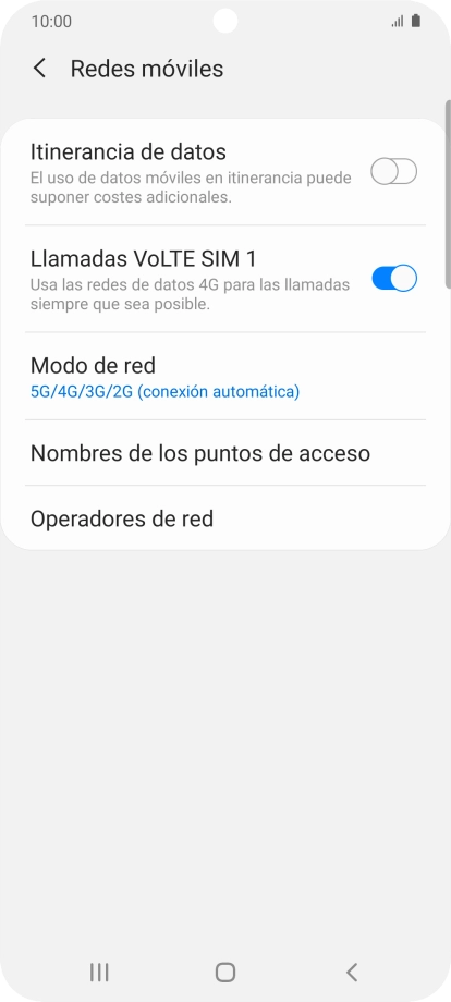 Pulsa Operadores de red.
