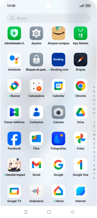 Pulsa Fotografías y desplázate a la carpeta deseada.