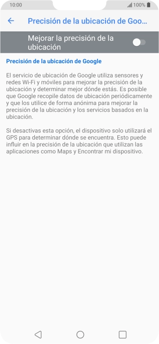 Pulsa el indicador junto a 