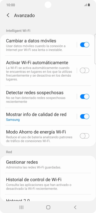 Pulsa el indicador junto a 