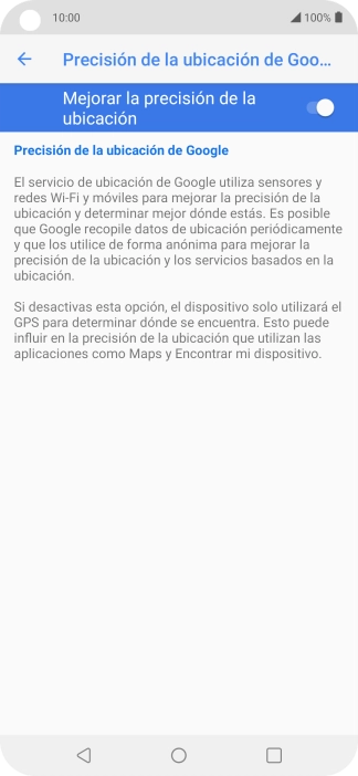 Pulsa el indicador junto a 