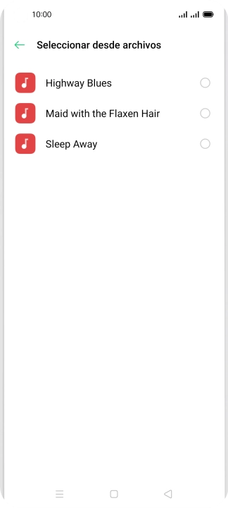 Pulsa los timbres de llamada deseados para escucharlos.