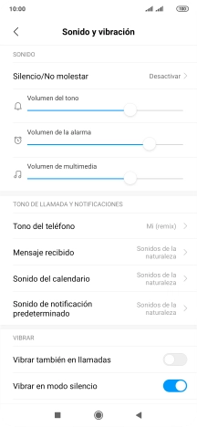 Pulsa Tono del teléfono.