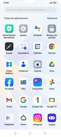 Pulsa Fotografías y desplázate a la carpeta deseada.