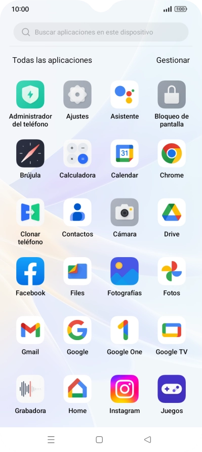 Pulsa Fotografías y desplázate a la carpeta deseada.