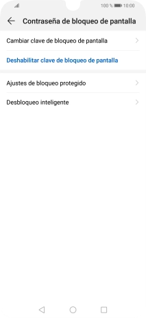 Pulsa Deshabilitar clave de bloqueo de pantalla.
