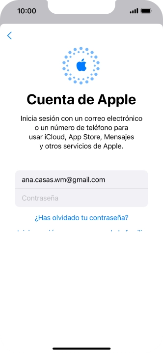 Pulsa Contraseña e introduce la contraseña de tu ID de Apple.