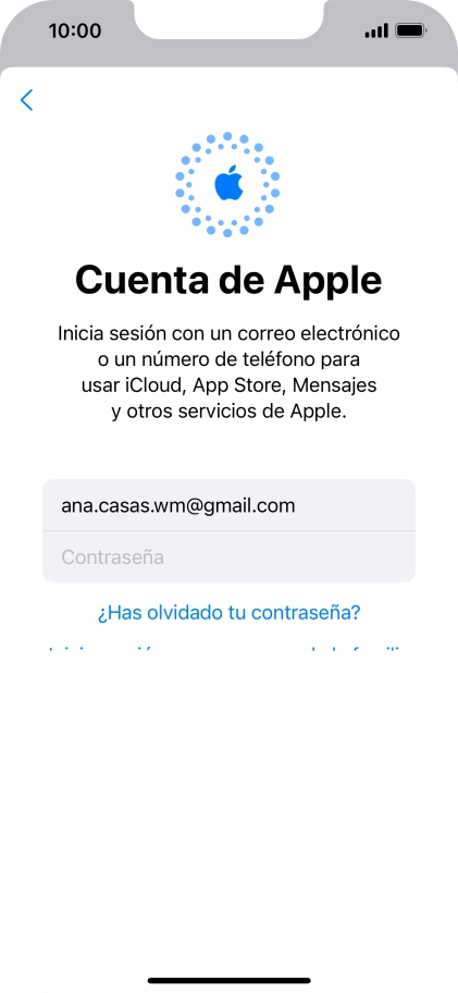 Pulsa Contraseña e introduce la contraseña de tu ID de Apple.
