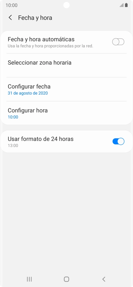 Pulsa el indicador junto a 
