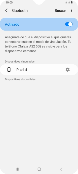 Pulsa la tecla de inicio para terminar y regresar a la pantalla de inicio.