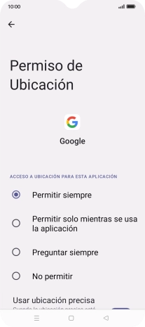 Pulsa el ajuste deseado.