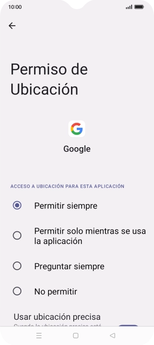 Pulsa el ajuste deseado.