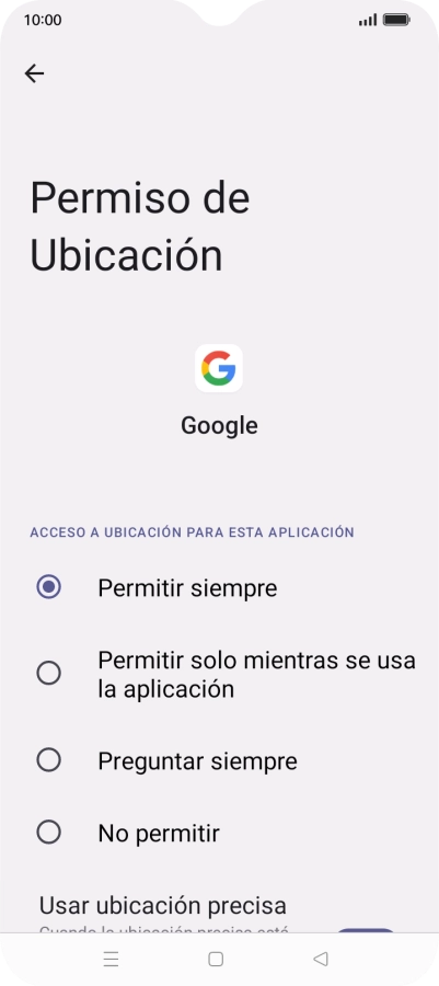 Pulsa el ajuste deseado.