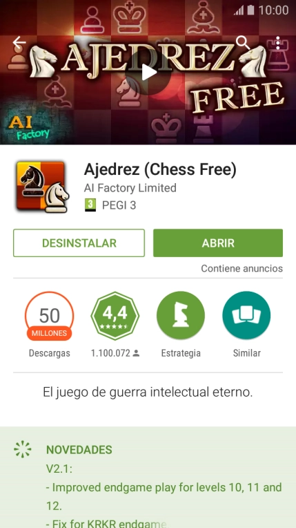 Pulsa la tecla de inicio para terminar y regresar a la pantalla de inicio.