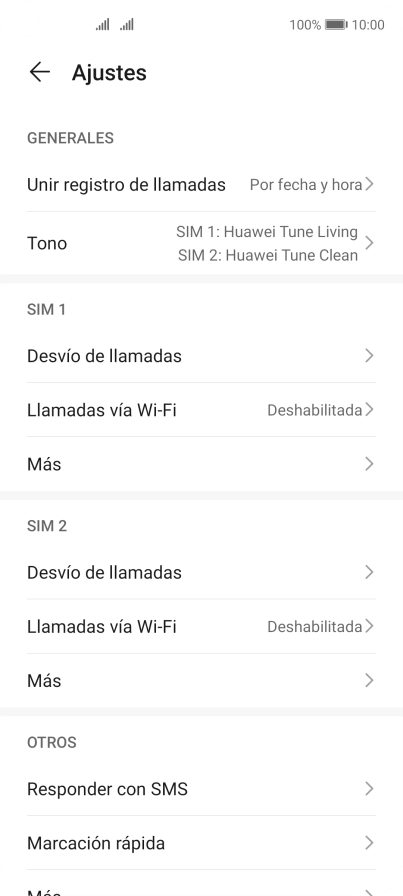 Pulsa Desvío de llamadas bajo la tarjeta SIM deseada.
