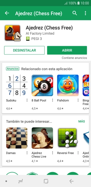 Pulsa la tecla de inicio para terminar y regresar a la pantalla de inicio.