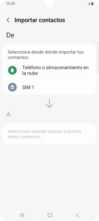 Pulsa el nombre de la tarjeta SIM.