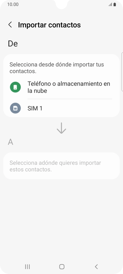Pulsa el nombre de la tarjeta SIM.