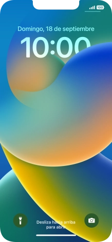 Pulsa en un lugar cualquiera de la pantalla de bloqueo y mantén la pulsación unos instantes.
