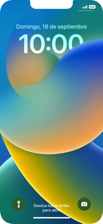 Pulsa en un lugar cualquiera de la pantalla de bloqueo y mantén la pulsación unos instantes.