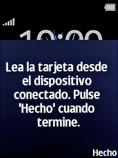 Pulsa la tecla de selección derecha.