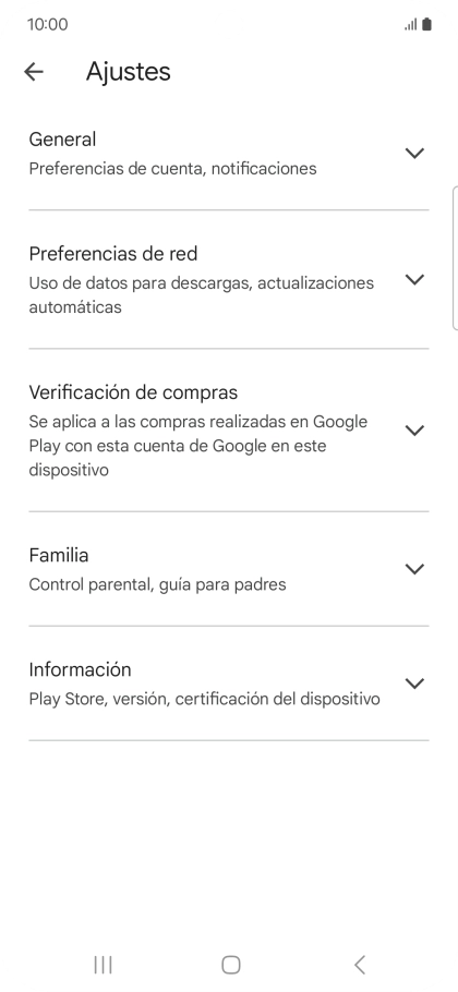 Pulsa Preferencias de red.
