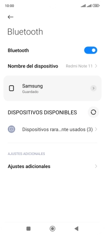 Pulsa la tecla de inicio para terminar y regresar a la pantalla de inicio.