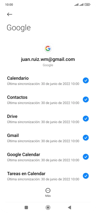 Pulsa la tecla de inicio para terminar y regresar a la pantalla de inicio.