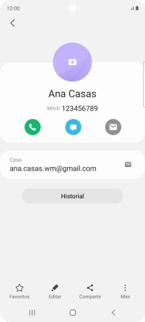 Pulsa el icono de realizar llamadas.
