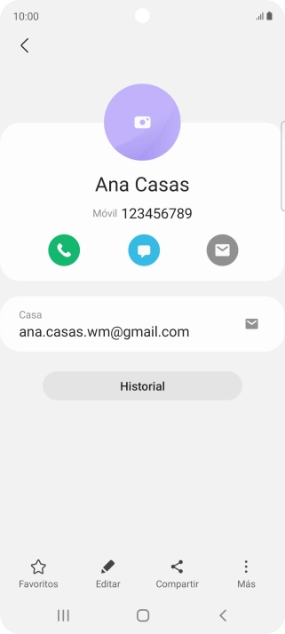 Pulsa el icono de realizar llamadas.