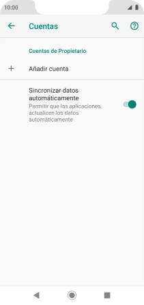 Pulsa Añadir cuenta.