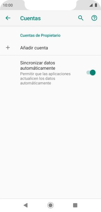 Pulsa Añadir cuenta.