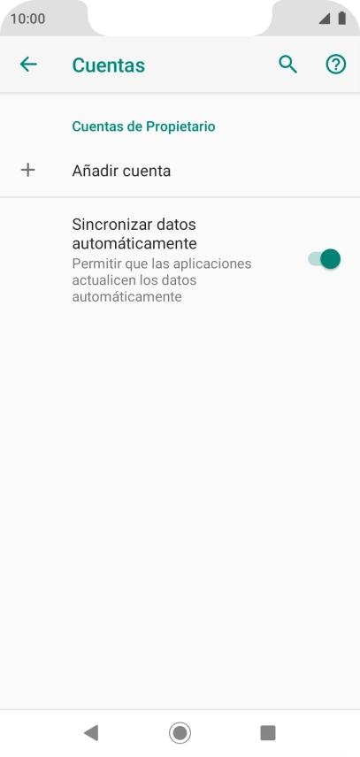 Pulsa Añadir cuenta.