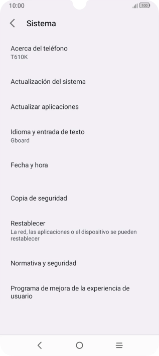 Pulsa Restablecer.