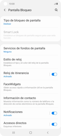 Pulsa Tipo de bloqueo de pantalla.