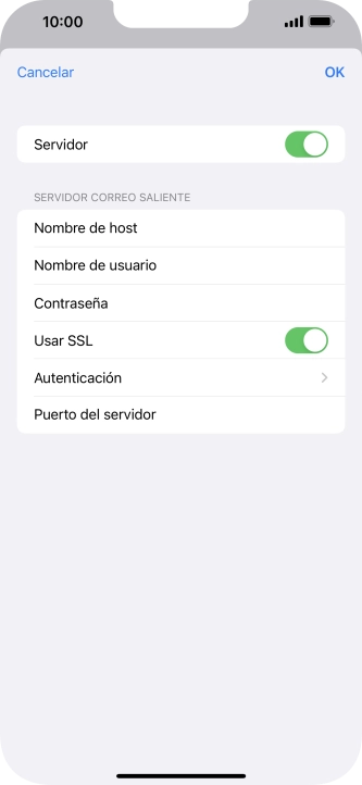 Pulsa el indicador junto a 