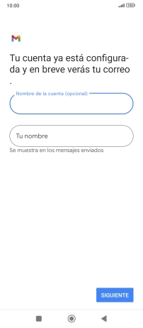 Pulsa Tu nombre e introduce el nombre del remitente.