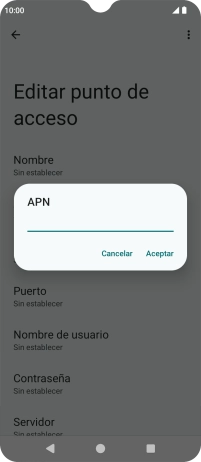 Introduce airtelwap.es y pulsa Aceptar.