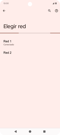 Pulsa la red deseada.